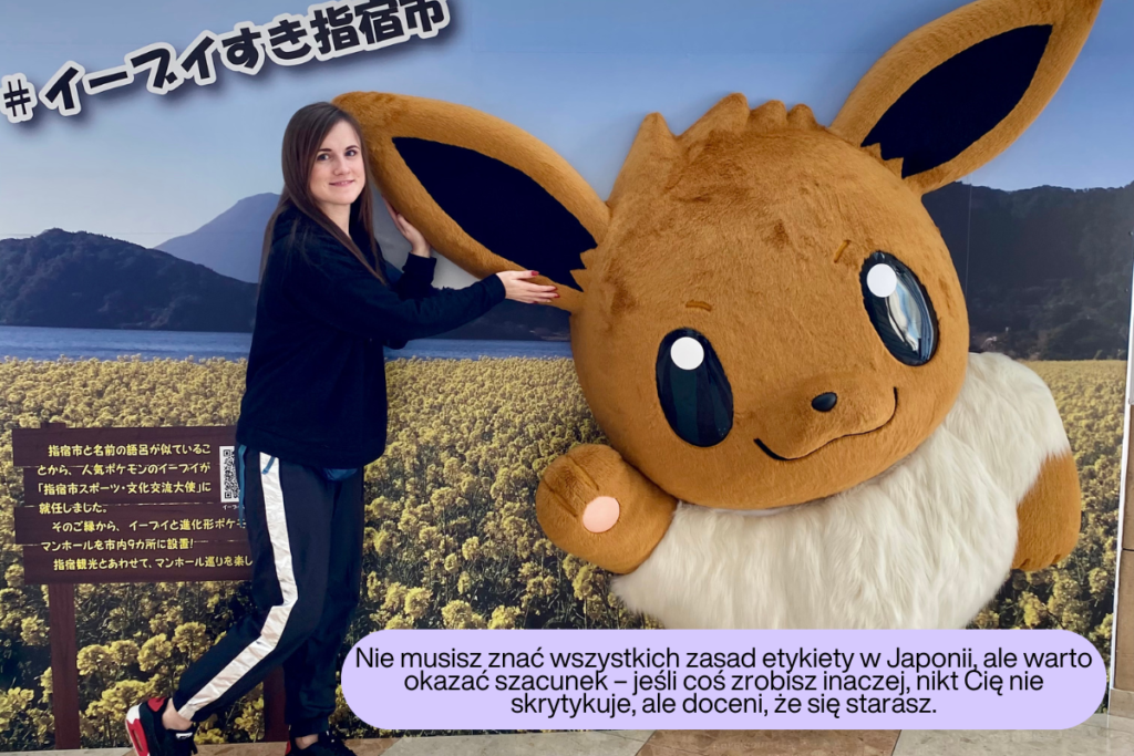 Zdjęcie z japońskim pokemonem